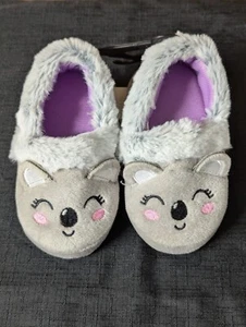 Wonder Nation Baby Girls Koala A-Line SlippersGray (Size-6) NWT - Picture 1 of 6