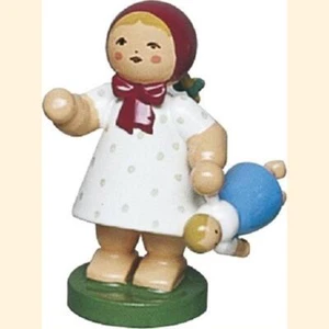 Wendt & Kühn Frühlingskinder Mädchen mit Puppe, 5231/2, Erzgebirge Fachhandel - Bild 1 von 3