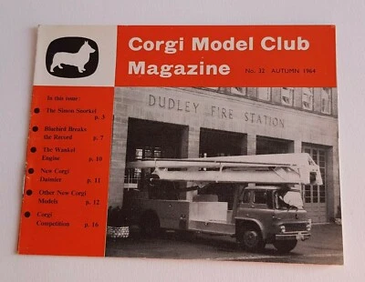 Originale Corgi Club Rivista No. 32, Autunno 1964 Superbo Condizioni Perfette - Immagine 1 di 4