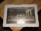 14"x9" VTG Itailan stone plate Leonardo Da Vinci Jesus Christ & The Last Supper
