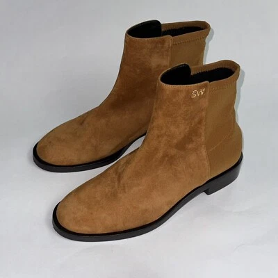 Stuart Weitzman Kye City S5465 желтовато-коричневый коричневый ботинок женский размер 4,5 35 $595 - Изображение 1 из 4