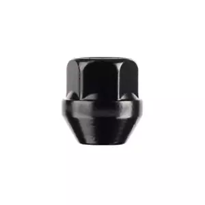 M14 x 1.5 Black Tapered OPEN Wheel Nuts - Picture 1 of 5
