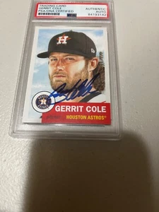 Autographed Gerrit Cole 2019 Topps Art Card PSA Signed Auto Authentic - Picture 1 of 5