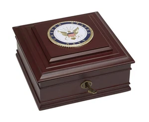 Allied Frame U.S. Navy Medallion Executive Desktop Box *100% MADE IN THE USA* - Picture 1 of 3