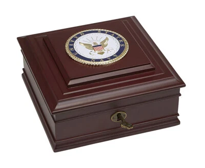 Caja de escritorio ejecutiva Allied Frame U.S. Navy Medallion *100 % HECHA EN EE. UU.* Foto 1 de 3