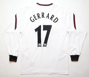 LIVERPOOL 2003/2005 AWAY #17 GERRARD SHIRT JERSEY LONG SLEEVE REEBOK MEN S SMALL - Picture 1 of 20