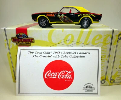 Matchbox YMC06 Chevrolet Camaro SS 396 schwarz/gelb "Coca Cola" neu in Box 1:43 - Bild 1 von 4