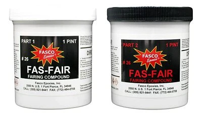 FASCO EPOXIES, INC. Fas-Fair #26 Epoxy Fairing Compound Quart Kit