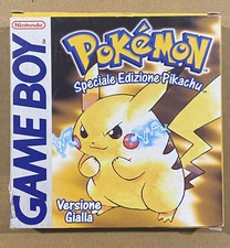 Pokemon Yellow Version Italian GiG Original Complete Game Boy Nintendo