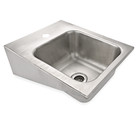 Handwaschbecken inkl. Ablauf Wandmontage Edelstahl 420 x 325 x 165 mm neu