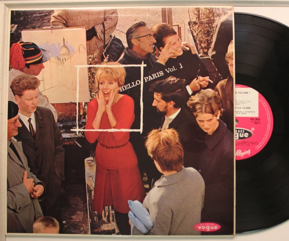Petula Clark Uk Import Lp Hello Paris Vol. 1 On Disque Vogue - Vg To Nm / Vg - Image 1 of 1