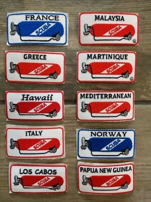 Scuba Dive Destination Patches, Scuba Tank Location Patch - Image 1 of 2