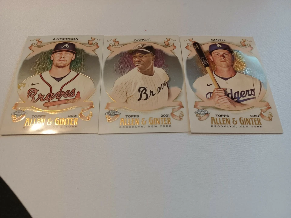 2021 Topps Allen and Ginter Chrome Singles base and refractors - Image 1 of 1