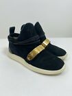  Giuseppe Zanotti Suede Sneaker With Ankle Wrap in Black Size 38 $695