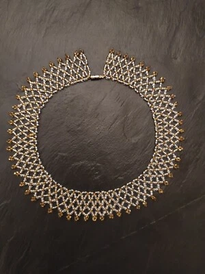 Collier de Perles Art Déco Bijoux Ancien .Ras de Coup. - Photo 1/4