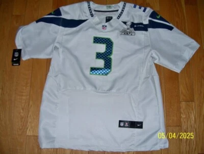 Seattle Seahawks Рассел Уилсон Суперкубок XLVIII Белый + Зеленый Размер 56 - Изображение 1 из 2