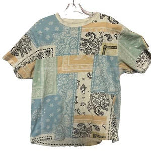 Maison Article Mens T-Shirt Large Bandanna Pattern Allover Print 100% Cotton A13 - Picture 1 of 6