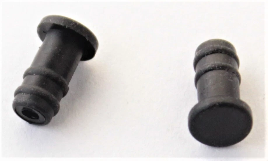 MARKENLOS Schutz Stecker (Staub/Schmutz/Feuchtigkeit) für 3,5 mm-Klinkenbuchse, 2 Stück