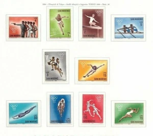 s33863 SAN MARINO 1964 MNH**  Olympic Games 10v - Afbeelding 1 van 1