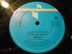 Smack - "A Lover's Concerto / Deep Breathing" - JIVE 12" Single - Picture 1 of 2