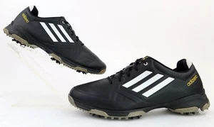 Adidas Adizero 6 Spike Golf Shoes Black White / Mens 9 M / Near Mint Condition! - Picture 1 of 8