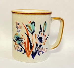 Taza de gres floral vintage década de 1960 MCM Japón - Imagen 1 de 10