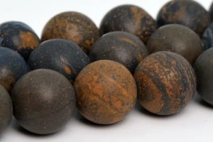 10MM Natural Matte Blue Tiger Iron Beads Grade AAA Round Loose Beads 15.5" - Picture 1 of 6