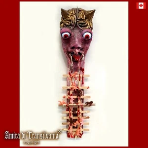 assemblage art contemporary sculpture painting mixed media devil satan satanic - Foto 1 di 24