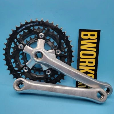 Juego de bielas cónicas cuadradas Shimano Alivio 175 mm 42/34/24t 94/58 BCD Hyperdrive-C d21 Foto 1 de 4