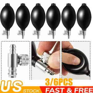 3/6x Blood Pressure Latex Bulb Inflation Bulb Pump Hand Squeeze Bulb Air Valve - Picture 1 of 9