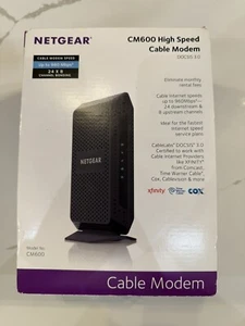 Netgear CM600 1-Port Gigabit Wired Modem (CM600-100NAS) - Zdjęcie 1 z 6