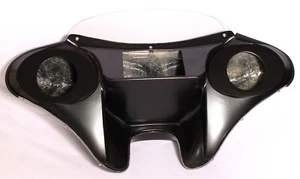 PRIMER BATWING FAIRING WINDSHIELD 4 HARLEY SOFTTAIL STANDARD FXST 6.5" SPK HOLES - Bild 1 von 2
