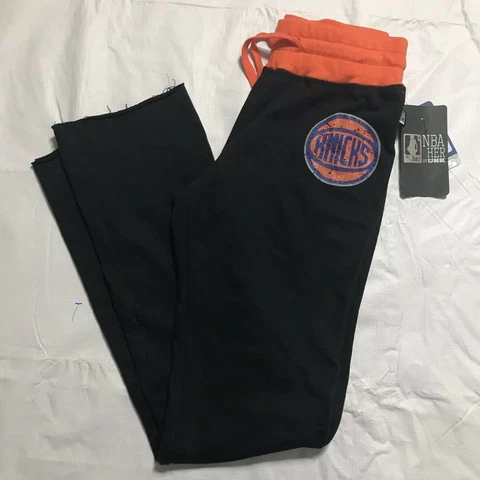 NBA 4Her By UNK New York Knicks Sweat Pants Women's Size Small Black NWT Cover