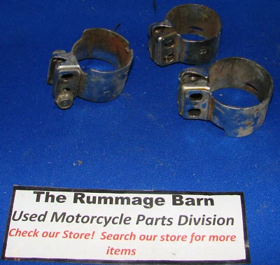 3 ABRAZADERAS DE ESCAPE ------------------- HONDA CX500C 1981 Personalizadas Foto 1 de 2