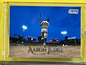 Topps Stadium Club Aaron Judge MT + Baseball Investment Card Free Magnetic Case - Picture 1 of 1