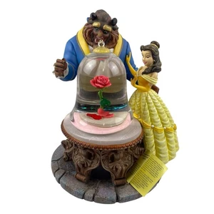 Disney Die Schöne und das Biest Schneekugel Verzauberte Rose Musical Schneekugel LESEN - Bild 1 von 9