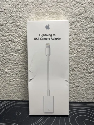 New Apple Lightning to USB Camera Adapter For Iphone Ipad MD821AM/A OEM Genuine - Image 1 of 2