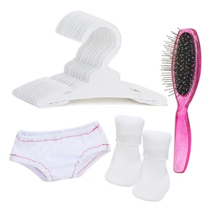 Sophia's - 18" Doll - 10 Hangers, 1 Pink Hairbrush, 1 pair Print Undies & 1 pair - Picture 1 of 4