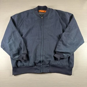 Red Kap Jacket Mens 2XL Full Zip Workwear Bomber Lined 48R Polyester Blend - Picture 1 of 5