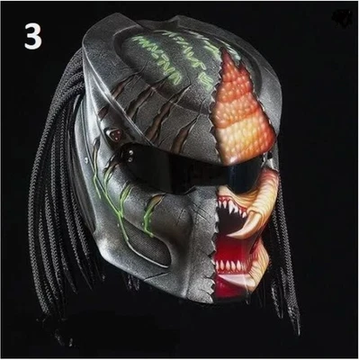 CASCO DE MOTO PREDATOR PERSONALIZADO ESTILO LUCHA 3D (CERTIFICADO DOT & ECE) Foto 1 de 4