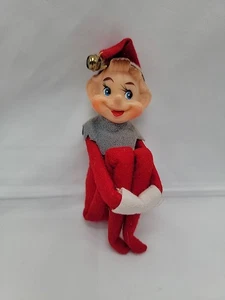 Vintage 1960er Knie Umarmung Pixie Elfe Weihnachten Japan 11 Zoll  - Bild 1 von 4