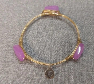 Bourban And Bowties 铜色手镯 带紫水晶石 — 第 1/4 张图片
