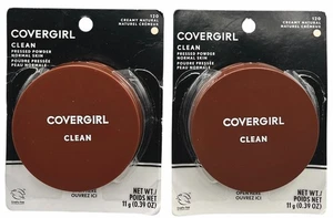 2 Pack Covergirl Clean Pressed Powder Normal Skin 120 Creamy Natural - Picture 1 of 6