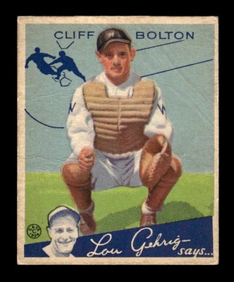 1934 Goudey (R320) #65 Cliff Bolton - GOOD - Image 1 of 2