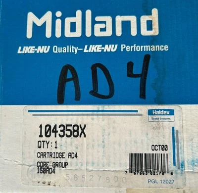 104358X Midland LIKE-NU 全新 正品 原始设备制造商 CARTRIDGE AD4 — 第 1/2 张图片