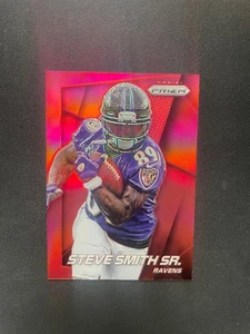 2014 Panini Prizm Red Prizm Steve Smith #1 SSP Baltimore Ravens Rare - Picture 1 of 2