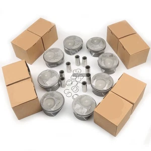 Pistons & Rings Set 96.00mm Fit For 2011-2017 Porsche Cayenne 92A 4.8L M48.02 - Picture 1 of 7