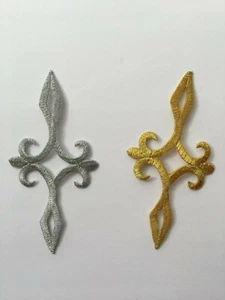 Embroidered applique motif costume patch iron on 10*5 cm - Picture 1 of 5