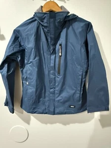 REI Boys Rain Jacket, Size M 8/10 Blue N - Picture 1 of 11