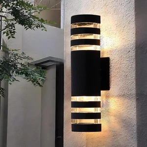 Outdoor Wall Light, LED Up&Down Porch Lights 3000K Warm White Outdoor Modern Wal - Picture 1 of 12
